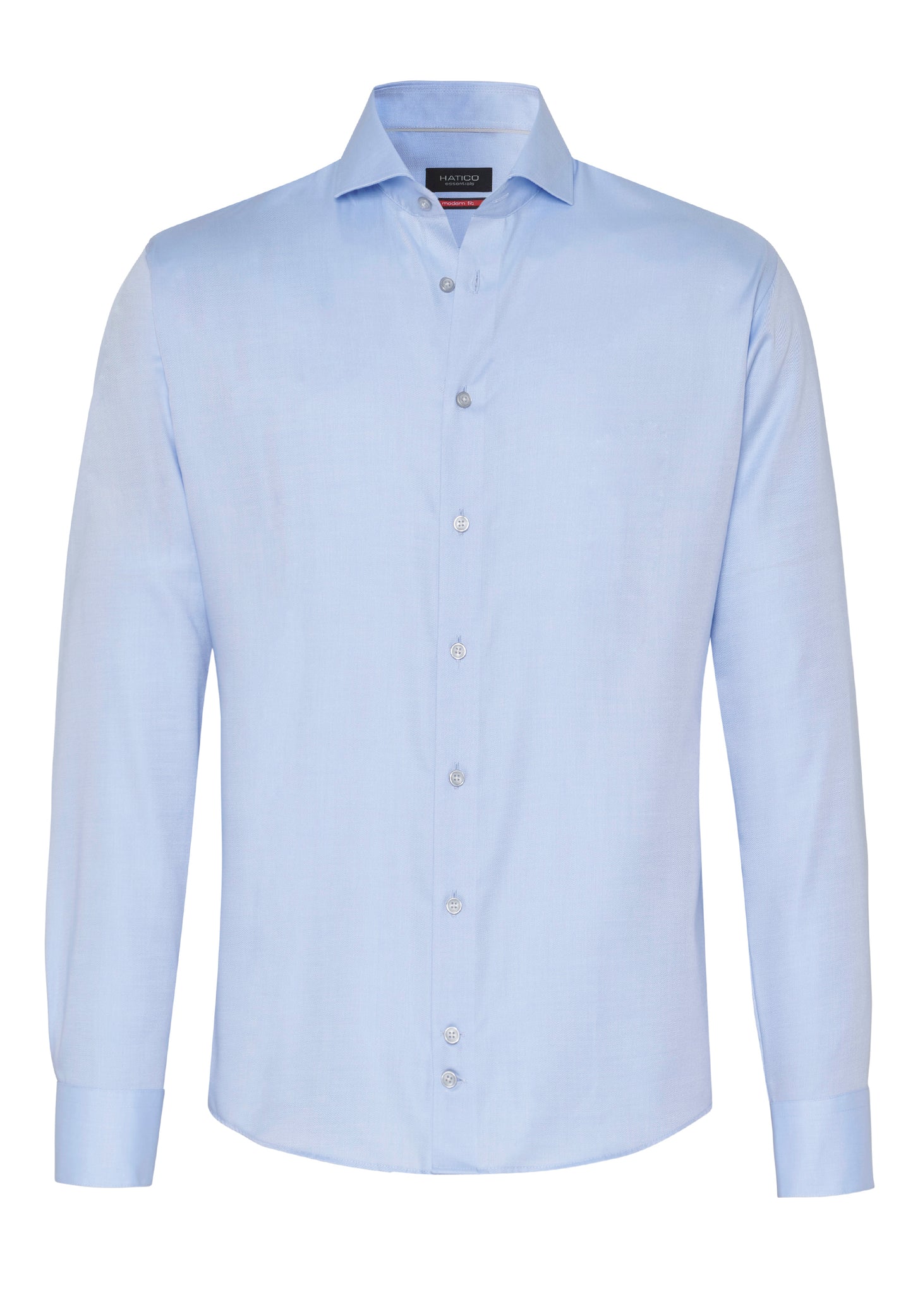 3264-292 HATICO- Essentials Hemd Modern Fit Langarm 108 uni hellblau
