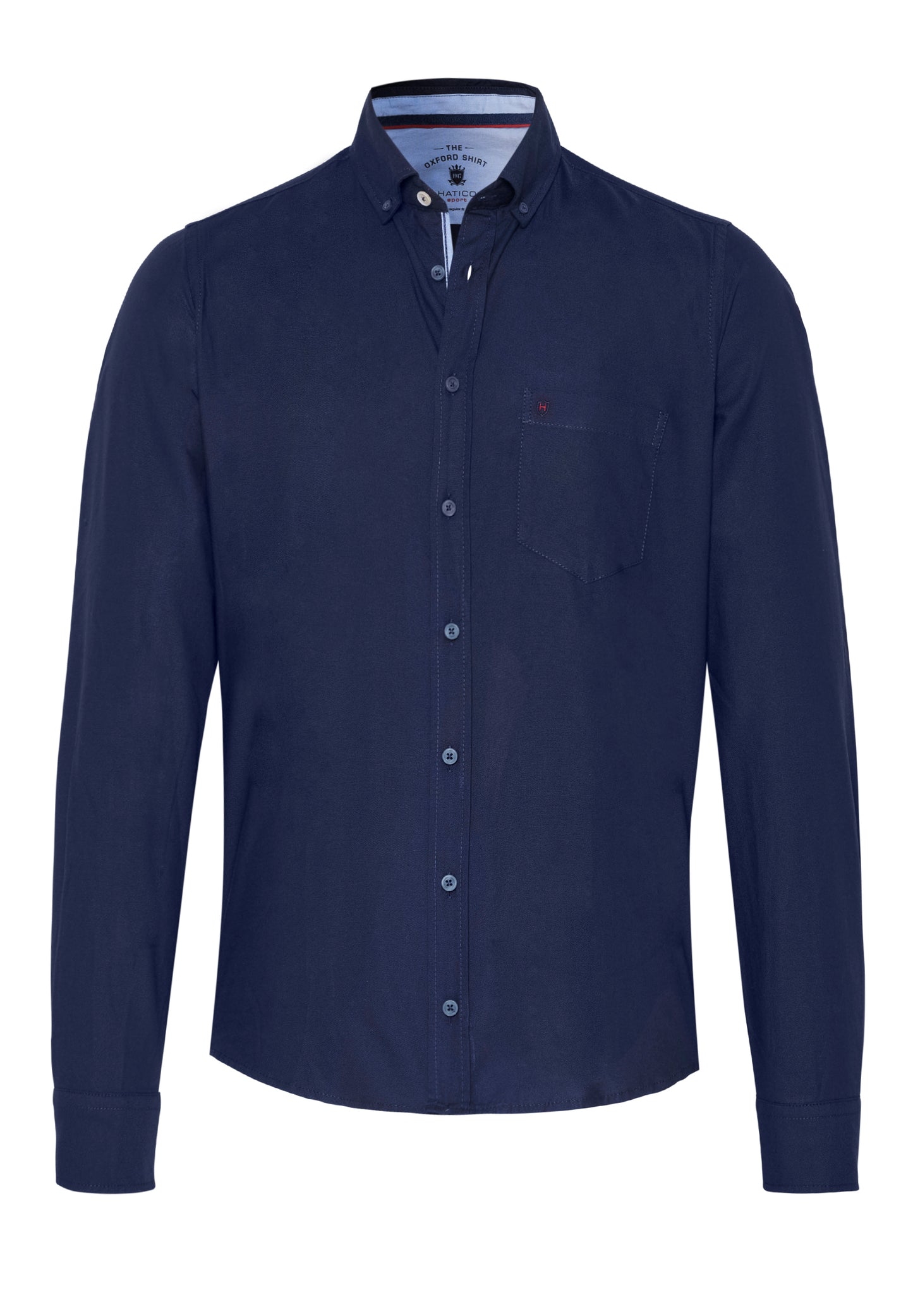 3413-31204 HATICO- Sport Hemd Regular Fit Langarm 132 uni marine