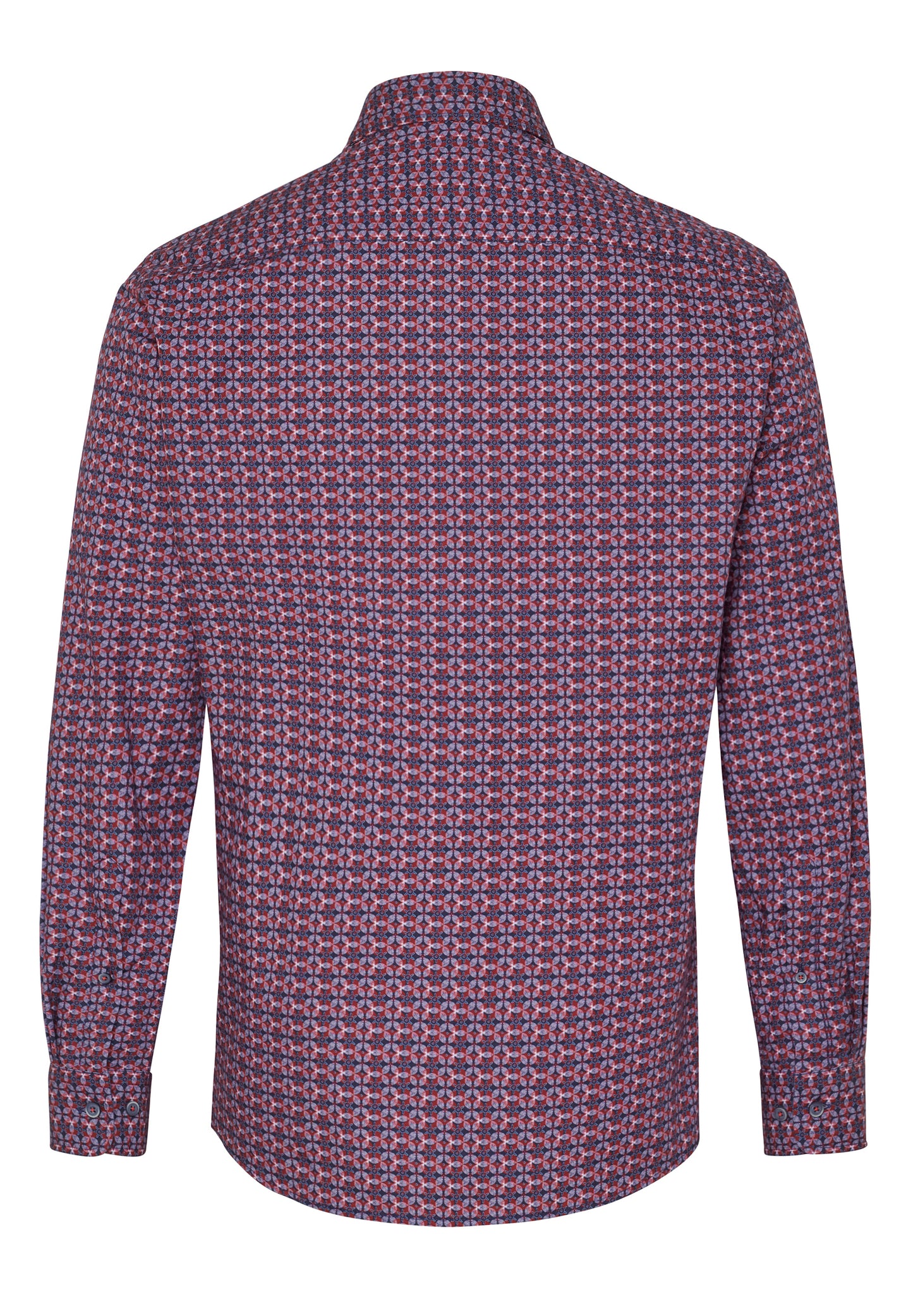 D50012-31104 HATICO- Sport Hemd Regular Fit Langarm 374 druck rot