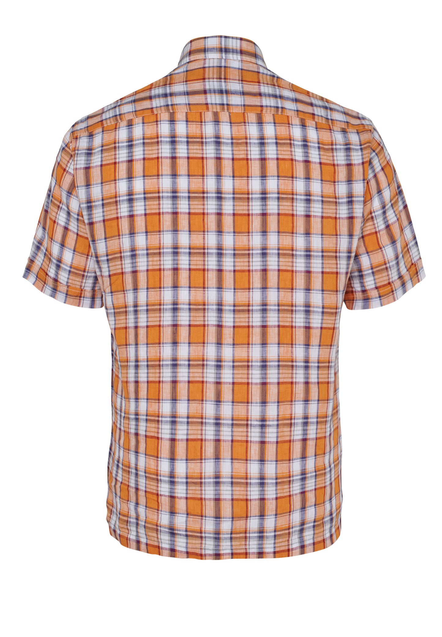 D60011-42203 HATICO- Sport Hemd regular fit Halbarm 653 karo orange