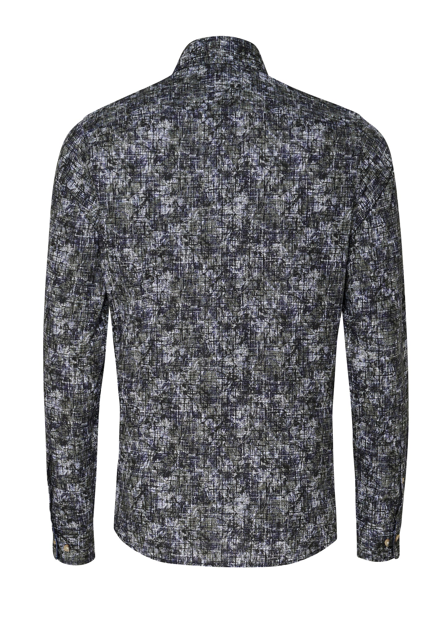 D70024-71107 HATICO- Sport Hemd Modern Fit Langarm 473 druck grün