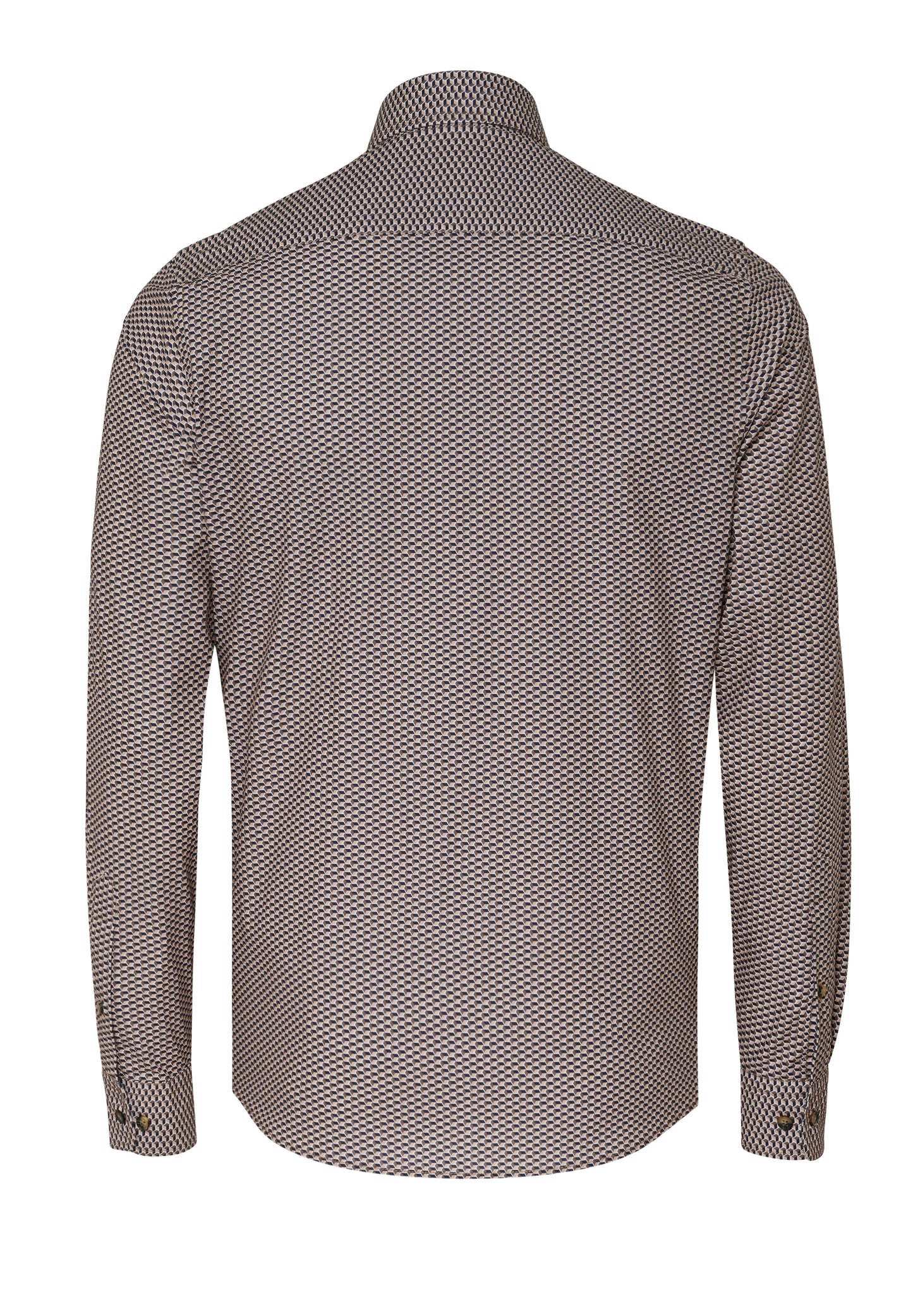 D70054-71106 HATICO- Sport Hemd Modern Fit Langarm 274 druck hellbraun