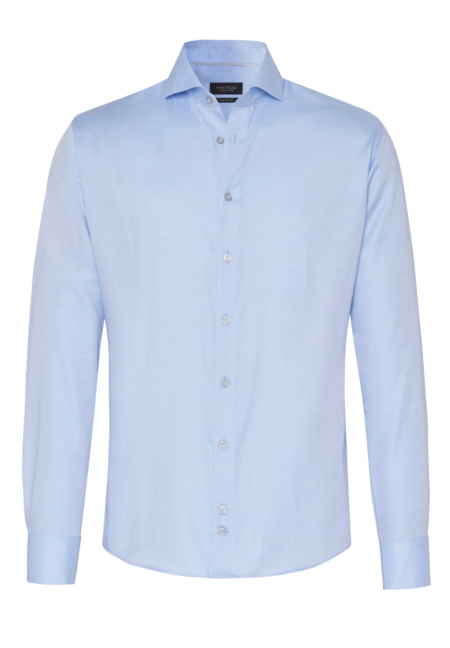 3264-226 HATICO- Essentials Hemd Regular Fit Langarm 108 uni hellblau