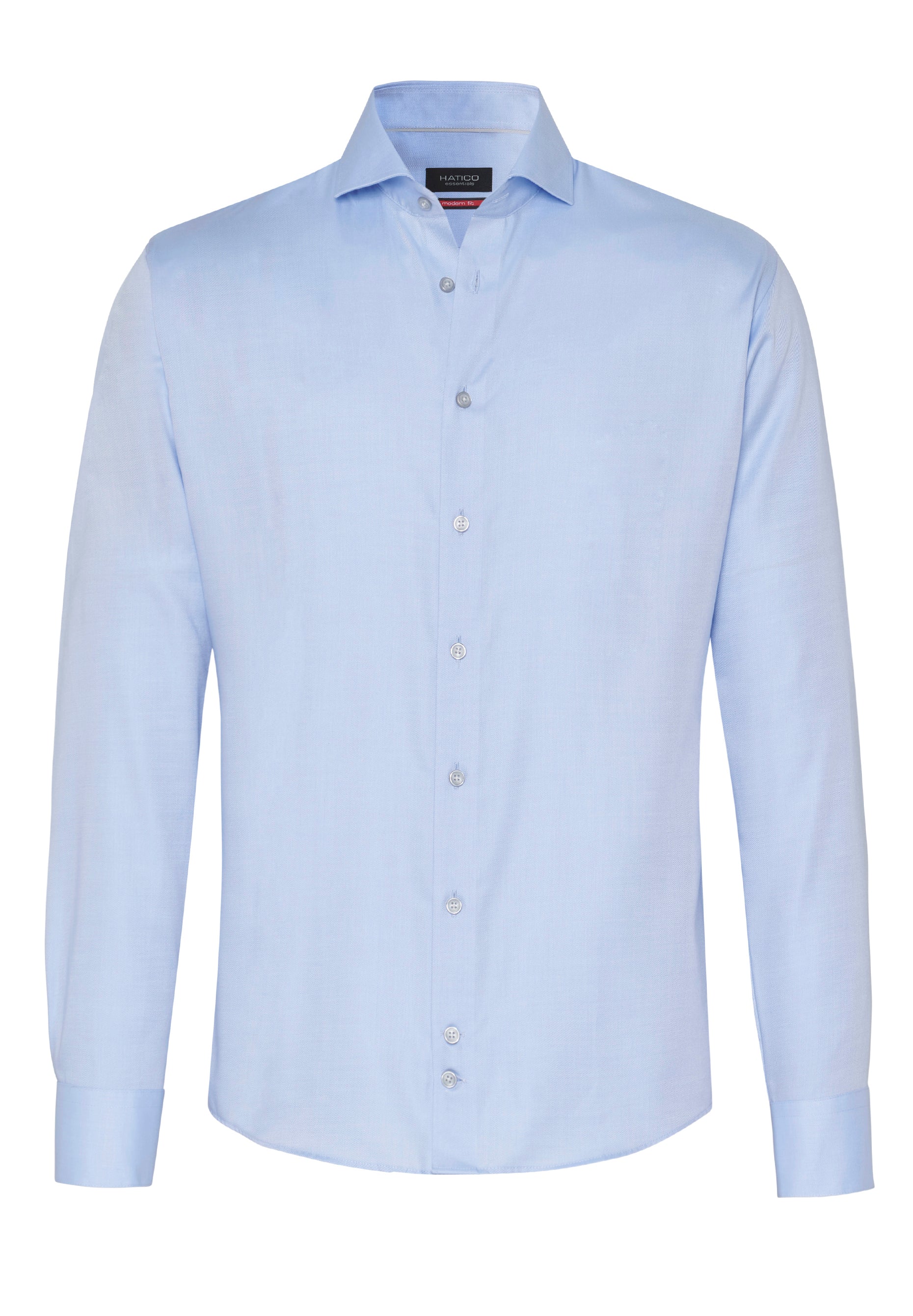 3264-292 HATICO- Essentials Hemd Modern Fit Langarm 108 uni hellblau