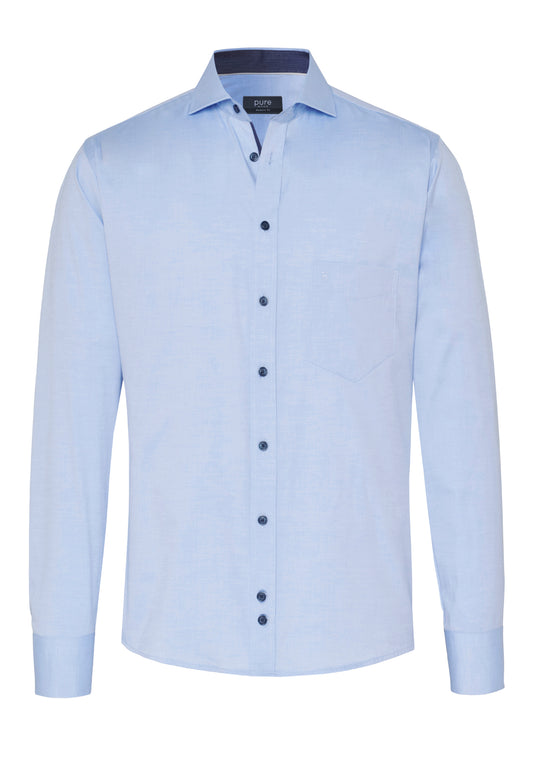3266-71705 - HATICO- Essential Hemd Modern Fit - blau