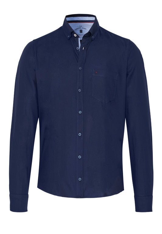 3413-31204 HATICO- Sport Hemd Regular Fit Langarm 132 uni marine