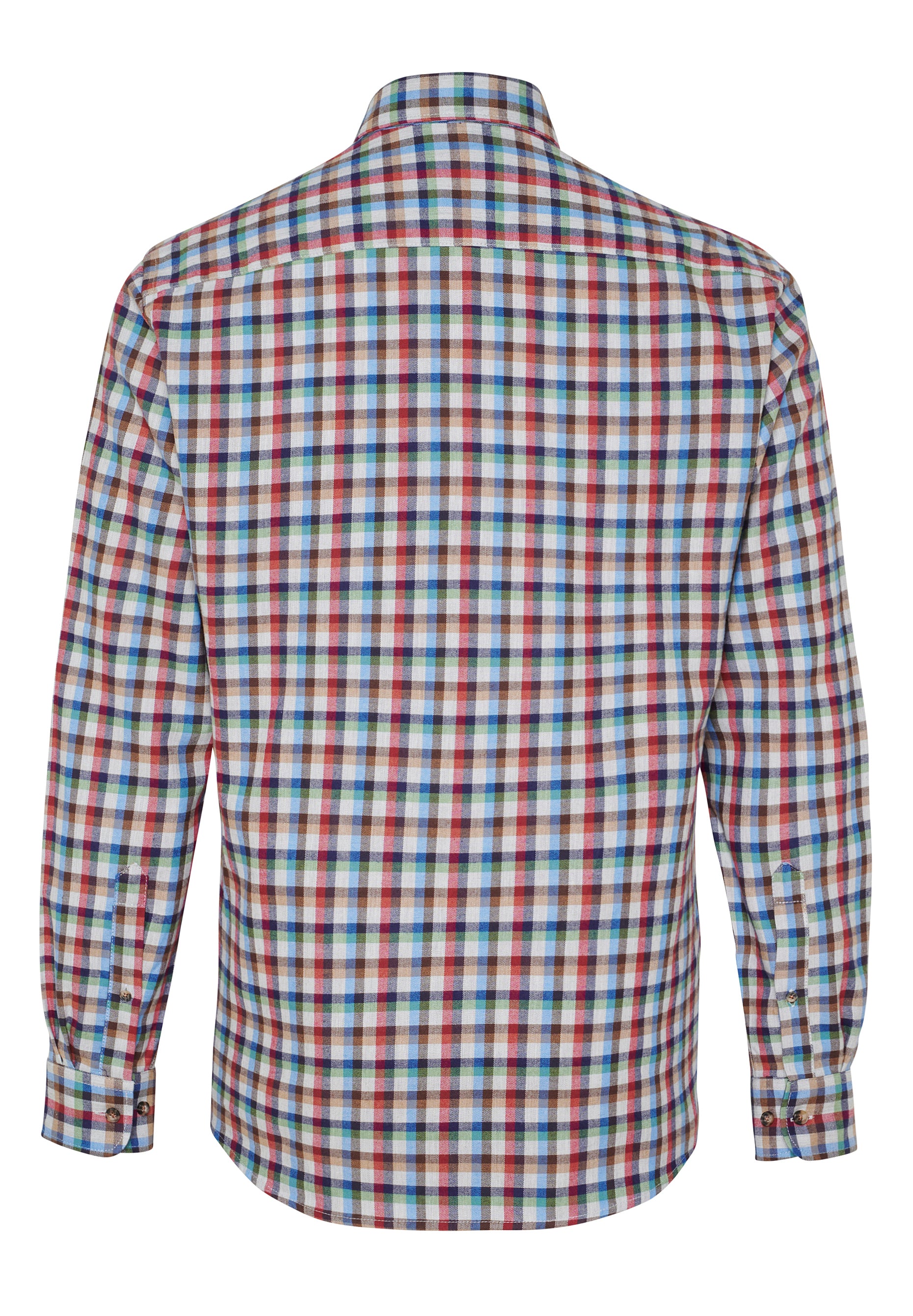 D50014-31202 HATICO- Sport Hemd Regular Fit Langarm 982 karo multicolor