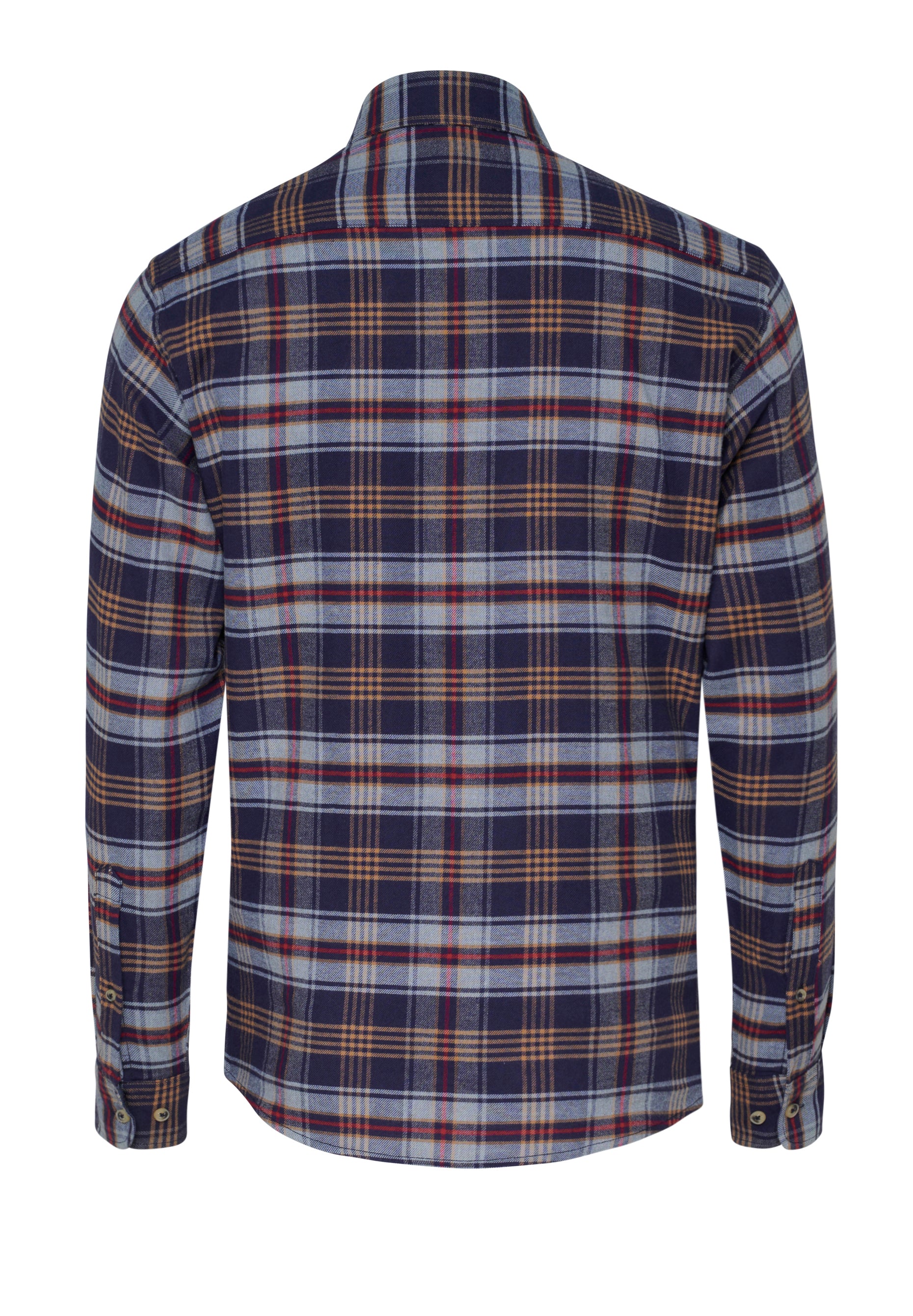D70003-31203 HATICO- Sport Hemd Regular Fit Langarm 156 karo dunkelblau