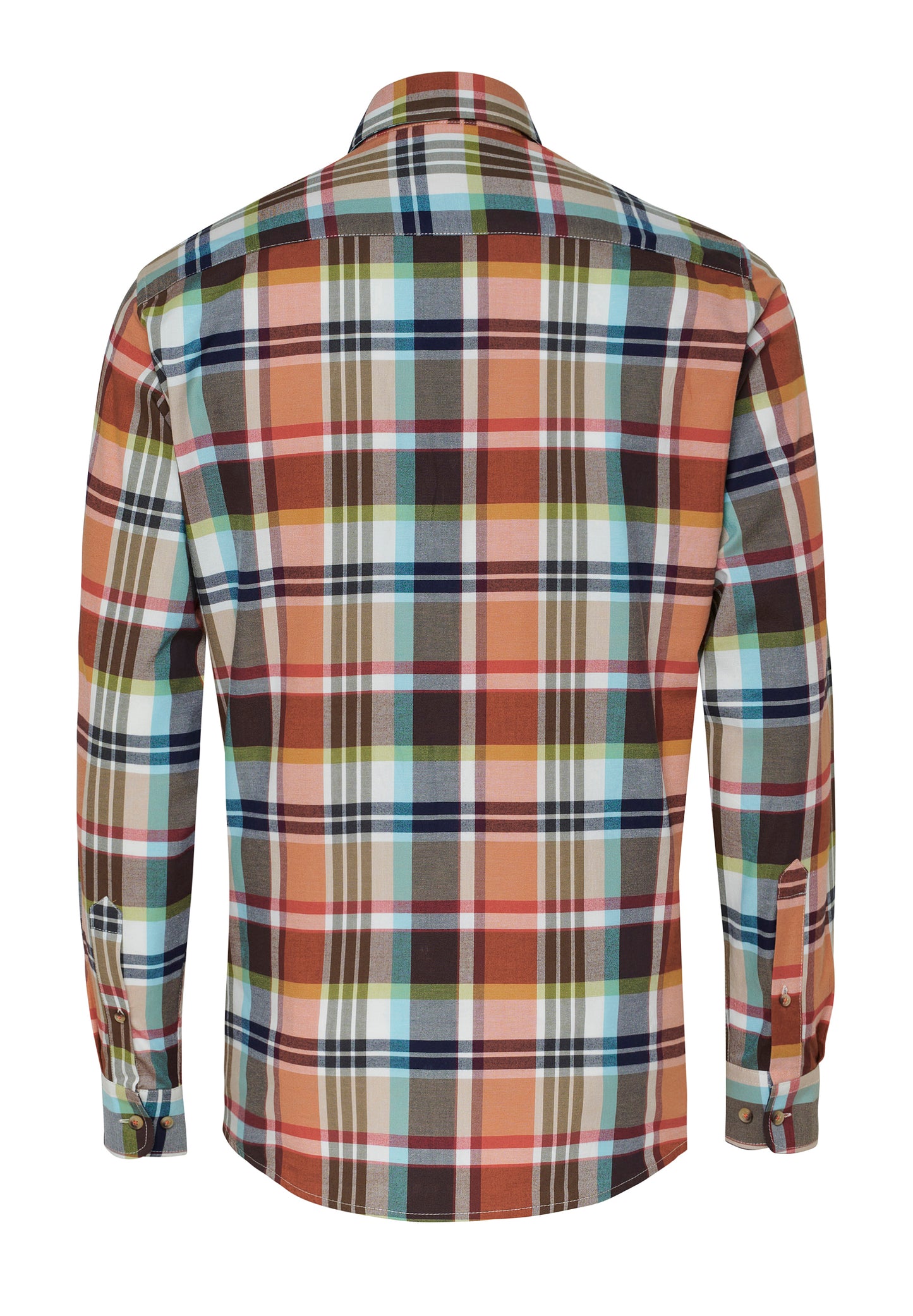 D70022-31203 HATICO- Sport Hemd Regular Fit Langarm 980 karo multicolor